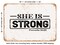 DECORATIVE METAL SIGN - She is Strong Proverbs125 - Vintage Rusty Look